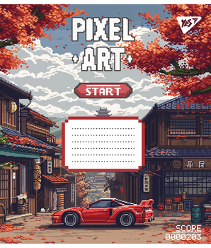Набор тетрадей Yes Pixel art А5, в косую линию, 12 листов, 25 шт. (767212) - Pampik - 6