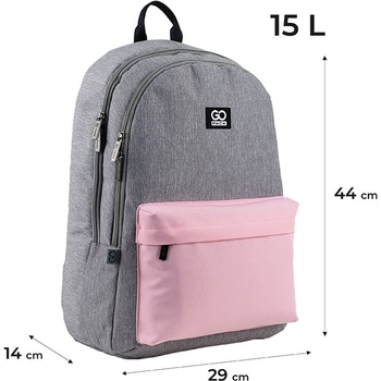 Рюкзак GoPack Education Teens GO24-140L-1 сіро-рожевий - Pampik - 3