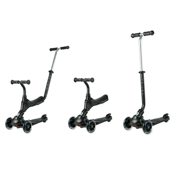 Самокат триколісний дитячий Qplay Sema Pro 5 в 1 Black (ST-004SemaProBlack) - Pampik - 4