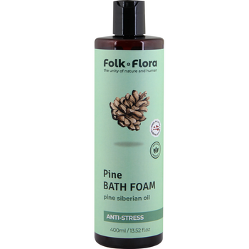 Пена для ванны Folk&Flora Сосна 400 г - Pampik