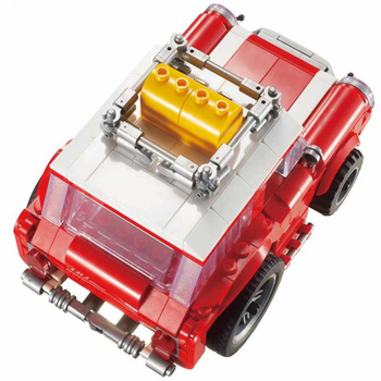 Машинка-конструктор на дистанционном управлении Wise Block Ретро авто мини 321 деталь (EU389104) - Pampik - 4