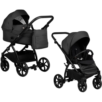 Коляска універсальна 2 в 1 Tutis Leo black (1222020) - Pampik