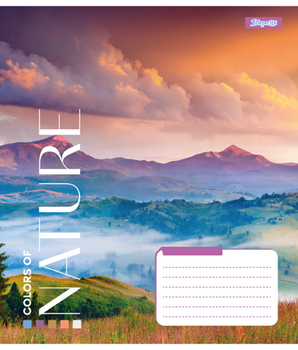 Набір зошитів 1 Вересня Colors of nature А5 в лінійку 96 аркушів 5 шт. (767420) - Pampik - 5