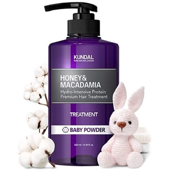 Кондиционер для волос Kundal Honey & Macadamia Protein Treatment Baby Powder с ароматом детской присыпки 500 мл - Pampik - 2