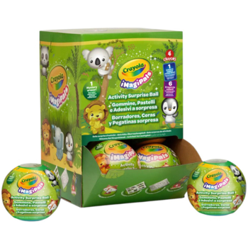 Колекційний набір-сюрприз 4 в 1 Crayola Світ тварин із восковою крейдою (22986) - Pampik