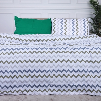 Простыня MirSon Ranforce Elite 17-4782 Aubervilliers 110х160 см зеленая (2200008967758) - Pampik - 2