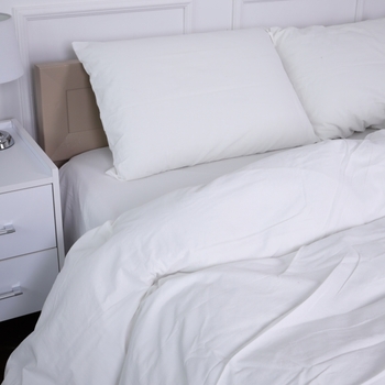 Простыня MirSon на резинке 40-0014 "Meredith" 70*140 см молочная (2200009013652) - Pampik - 2