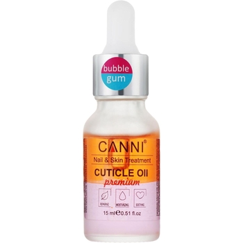 Олійка для кутикули Canni Premium Cuticle Oil двофазна BubbleGum 15 мл - Pampik