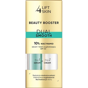 Сироватка Lift 4 Skin Beauty Booster Dual Smooth 10% Niacynamid Serum + Cream SPF30+30 мл (2шт. х15 мл) - Pampik - 3