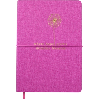 Блокнот деловой Buromax Nice А5 96 л. в клеточку обложка искусственная кожа малиновый (BM.295115-29) - Pampik