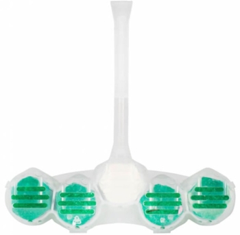 Блок для очищения унитаза Domestos Power 5 Свежесть хвои, 165 г (3 шт. х 55 г) - Pampik - 3