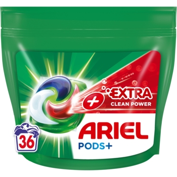 Капсулы для стирки Ariel Pods+ Сила Экстраочистки, 36 шт. - Pampik