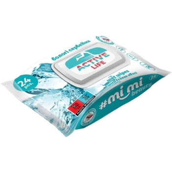 Серветки вологі mi_mi Beauty Active Life, 24 шт. - Pampik