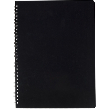 Зошит Buromax Gloss на пружині А4, 80 аркушів чорний (BM.24452151-01) - Pampik