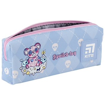 Пенал м'який Kite 6.5х19х3.5 см, блакитний (K24-642-11) - Pampik - 2