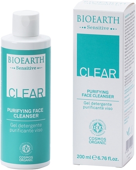 Очищающий гель для проблемной и комбинированной кожи лица Bioearth Sensitive Clear Purifying Face Cleanser 200 мл - Pampik - 3