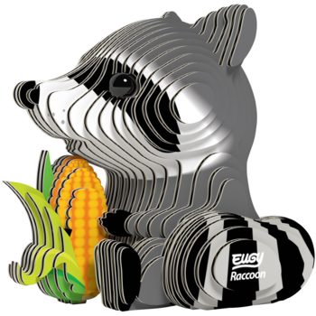 Сборная 3Д модель Eugy Зоопарк Енот (XEG-103) - Pampik