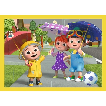 Пазлы Trefl 4 в 1 Знакомство с героями Кокомелон - Pampik - 3