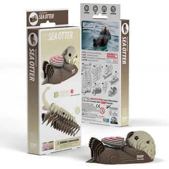 Збірна 3Д модель Eugy Зоопарк Морська видра (XEG-060) - Pampik - 5