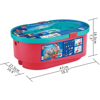 Конструктор-лабиринт Hape Quadrilla в ящике 58 элементов (E6027) - Pampik - 7