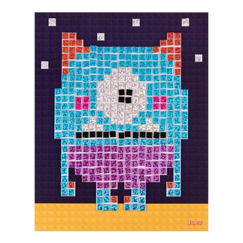 Набір для творчості 1 Вересня Піксельний Монстрик Аплікація стікерами з фоамірану ЕВА (954582) - Pampik - 3