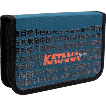 Пенал Yes Katana HP-03 жесткий одинарный с клапаном синий (533579) - Pampik - 4