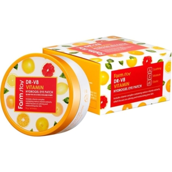 Патчи для глаз FarmStay DR-V8 Vitamin Hydrogel Eye Patch, 60 шт. - Pampik