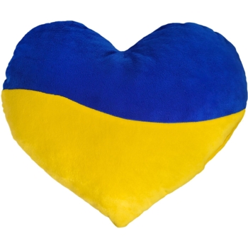 Іграшка м'яка Масік Серце жовто-блакитне, 32 см (МС 180402-03) - Pampik