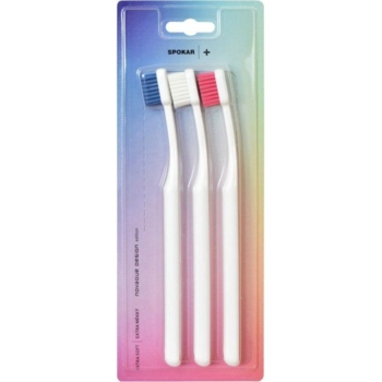 Набір зубних щіток Spokar 3428, ультрам'які, 3 шт. - Pampik