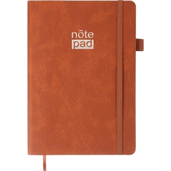 Блокнот діловий Buromax Respect А5 96 арк. в лінійку обкладинка штучна шкіра коричневий (BM.295208-25) - Pampik