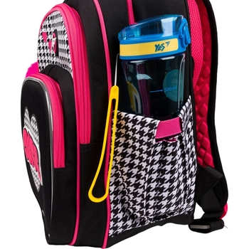 Рюкзак школьный Yes S-91 Cute, черный с розовым (559586) - Pampik - 5