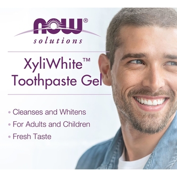 Зубна паста-гель Now Solutions Xyli White Refreshmint без фтору, 181 г - Pampik - 4