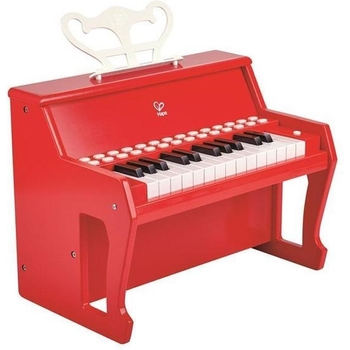 Детское пианино Hape 25 клавиш с красной подсветкой (E0628) - Pampik