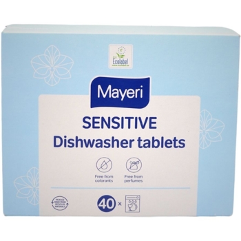 Таблетки для посудомийної машини Mayeri Sensitive All in One 40 шт. - Pampik