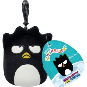 М'яка іграшка-брелок Squishmallows Hello Kitty Бадз-Мару на кліпсі, 9 см (SQSN00275) - Pampik - 3