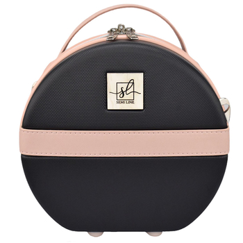 Бьюті-кейс Semi Line 5L Black/Pink Cream (T5671-1) - Pampik - 3