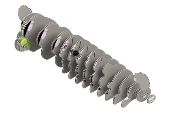 Збірна 3Д модель Eugy Зоопарк Коала (XEG-016) - Pampik - 2