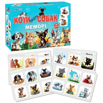 Игра настольная Ludum Мемори Кошки против собак (ME5032-24) - Pampik - 2