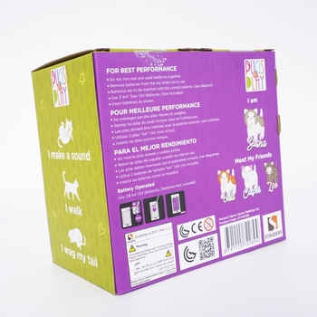 Интерактивная игрушка Pugs at Play Серо-белый котенок Sasha (ST-PAP08) - Pampik - 6