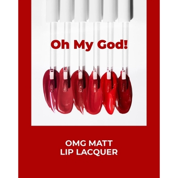 Рідка помада для губ Beauty of Majesty BOM OMG Matt Lip Lacquer #04 TMI 4 г - Pampik - 4