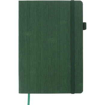 Блокнот деловой Buromax Color Tunes А5 96 л. в клеточку обложка искусственная кожа зеленый (BM.295100-04) - Pampik