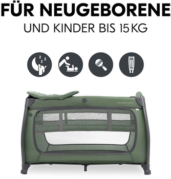 Детский манеж Hauck Play N Relax Dark Green - Pampik - 12