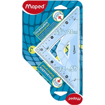 Угольник Maped Unbreakable 45° 21 см в ассортименте (MP.244421) - Pampik - 2