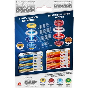 Набор Auldey Infinity Nado VI Starter Nado Pack Fury Wave Dragon, Blazing War Bear (EU654196) - Pampik - 4