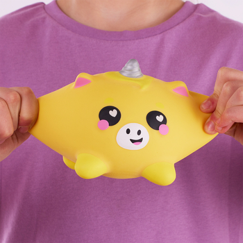 Игрушка-антистресс Smooshzees Luvzees Единорог Фандер коллекционная желтая (8231) - Pampik - 6