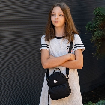 Міні рюкзак-сумка GoPack Education GO24-181XXS-4 чорний - Pampik - 12