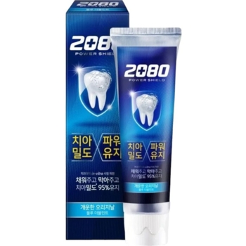 Зубная паста 2080 Power Shield Blue Double Mint с экстрактом мяты 120 мл - Pampik