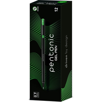 Ручка гелева Linc Pentonic салатові чорнила упаковка 12 шт. (420418) - Pampik