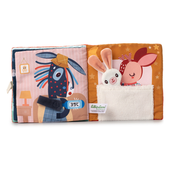 Развивающая мягкая книга Lilliputiens Комфортер Олененка Стелли (83491) - Pampik - 4