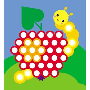 Мозаика с наклеек Ранок Кружочки (С166053У) - Pampik - 3